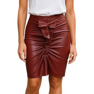 Etoile Isabel Marant Women's Burgundy Zephi Mini Skirt Size FR 38 | US‎ 6